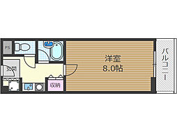 グランボア 1Kの間取図画像