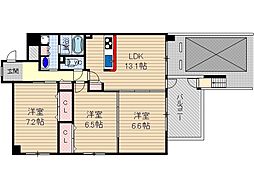 フォルビート 3LDKの間取図画像