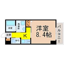 Fieldvillageササシマ 1Kの間取図画像