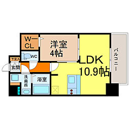 プレサンス鶴舞公園ウィズ 1LDKの間取図画像