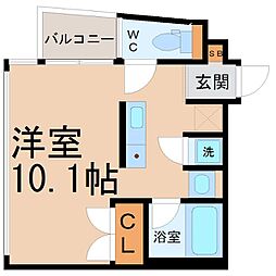Tステージ新栄 ワンルームの間取図画像