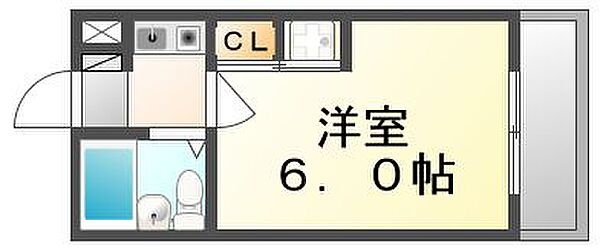 香川県高松市成合町(賃貸マンション1K・3階・18.88㎡)の写真 その4