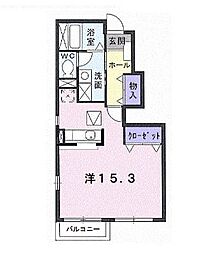 ヴィオラ・ハウスHaMa 1階1Kの間取り