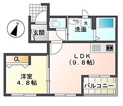 キャンベル  ｜ 香川県坂出市川津町（賃貸アパート1LDK・1階・36.94㎡） その2