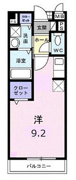 香川県高松市木太町(賃貸アパート1R・2階・25.25㎡)の写真 その4