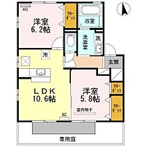 香川県高松市一宮町（賃貸アパート2LDK・1階・55.44㎡） その2