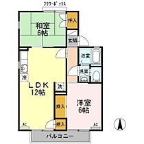 香川県高松市花ノ宮町１丁目（賃貸アパート2LDK・2階・53.00㎡） その2