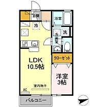 香川県高松市西ハゼ町（賃貸アパート1LDK・1階・33.61㎡） その2