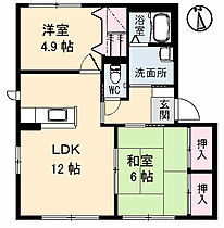 香川県高松市木太町（賃貸アパート2LDK・1階・54.07㎡） その2