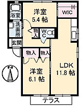 香川県高松市飯田町（賃貸アパート2LDK・1階・57.07㎡） その2