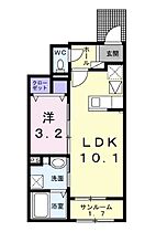 香川県丸亀市今津町（賃貸アパート1LDK・1階・36.29㎡） その2