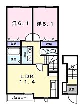 香川県坂出市林田町（賃貸アパート2LDK・2階・56.48㎡） その2