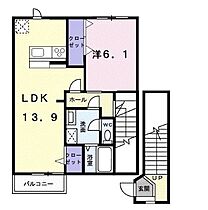 香川県坂出市川津町（賃貸アパート1LDK・2階・53.28㎡） その1