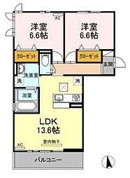 間取図画像 2LDK