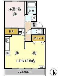 間取図画像 1LDK