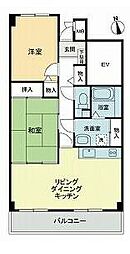 高松琴平電気鉄道長尾線 林道駅 徒歩11分の賃貸マンション 1階2LDKの間取り