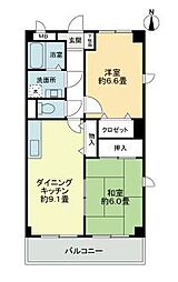 高松琴平電気鉄道長尾線 林道駅 徒歩20分の賃貸アパート 2階2DKの間取り