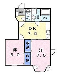間取図画像 2DK