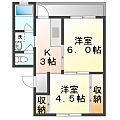 ビレッジハウス柞田1号棟4階3.3万円