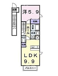 間取図画像 1LDK