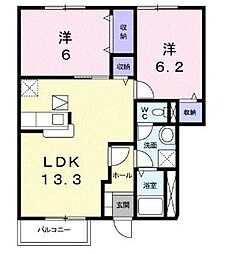 間取図画像 2LDK