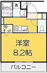 ＳＵＣＣＥＳＳ22 3階1Kの間取り