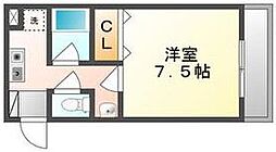 高松琴平電気鉄道琴平線 瓦町駅 徒歩5分の賃貸マンション 3階1Kの間取り