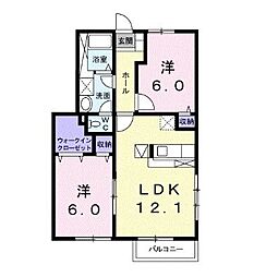 間取図画像 2LDK