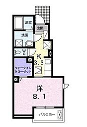 間取図画像 1K