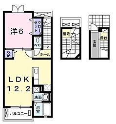 エルベッタ城東 1LDKの間取図画像