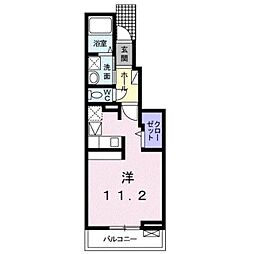メゾンド・ボウトン ワンルームの間取図画像