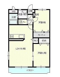 Field2 2LDKの間取図画像