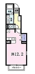 レクサスE棟 ワンルームの間取図画像