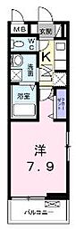 グローヴ・ガーデン10 1Kの間取図画像