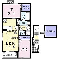ドルチェビータ2 2LDKの間取図画像