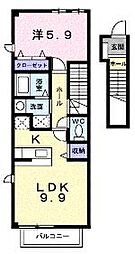 サンリットアヴェニュー 1LDKの間取図画像