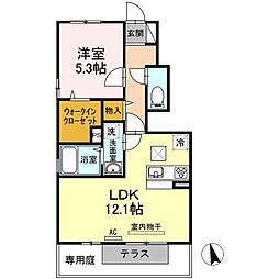 シャインポート屋島4A 1LDKの間取図画像
