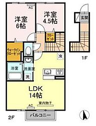 薬王寺サクラ 2LDKの間取図画像