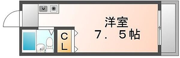 香川県高松市宮脇町２丁目(賃貸マンション1R・2階・20.25㎡)の写真 その3