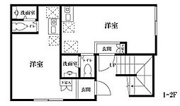 ケリーズコーブ 1階ワンルームの間取り