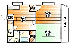 広島県広島市安佐南区長束４丁目（賃貸マンション2LDK・3階・41.31㎡） その2