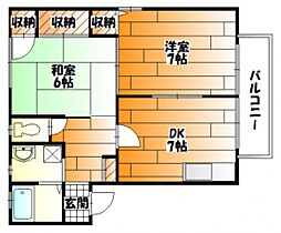 広島県広島市安佐南区祇園３丁目（賃貸アパート2DK・2階・46.00㎡） その2