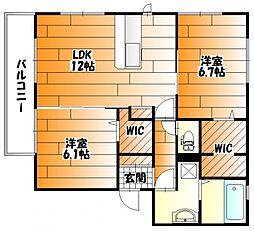 間取図画像 2LDK