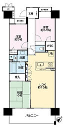コスモシティ横浜石川町 3LDKの間取図画像