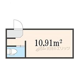 グラン・シャリオ長岡京 ワンルームの間取図画像