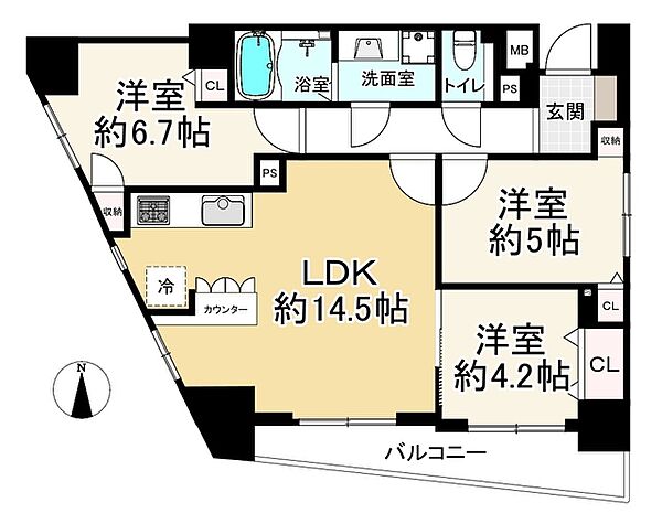 間取りを拡大表示