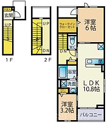 ラメゾン385 301 3階1SLDKの間取り