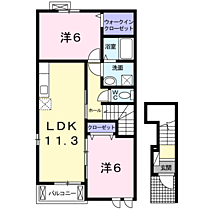 エルモア  ｜ 京都府福知山市字長田（賃貸アパート2LDK・2階・57.26㎡） その2