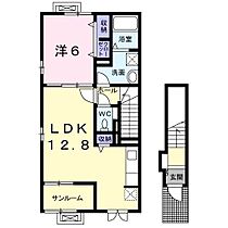 ＣａｓａＴ＆Ｍ　Ｂ  ｜ 京都府舞鶴市字福来（賃貸アパート1LDK・2階・52.86㎡） その2