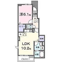 ティープラント　飛鳥  ｜ 京都府綾部市井倉町梅ケ畑（賃貸アパート1LDK・1階・41.02㎡） その2